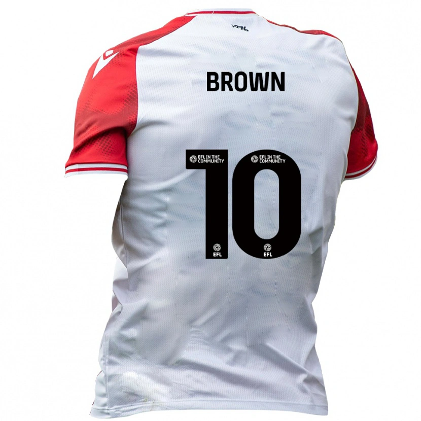 Danxen Herren Lenny Brown #10 Weiß Rot Heimtrikot Trikot 2025/26 T-Shirt Österreich