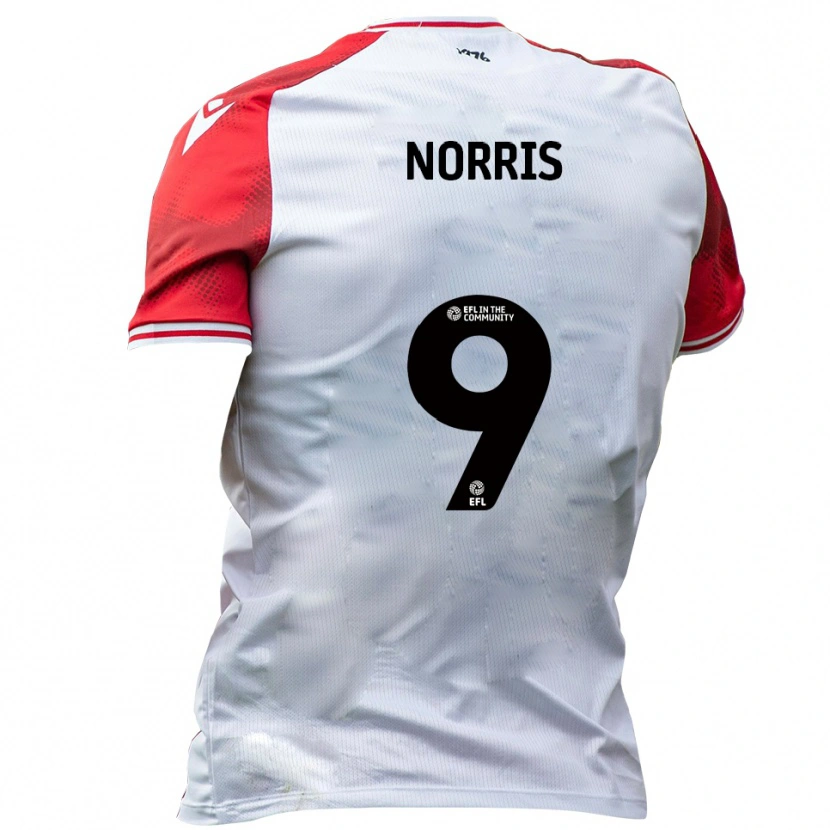 Danxen Herren Frank Norris #9 Weiß Rot Heimtrikot Trikot 2025/26 T-Shirt Österreich