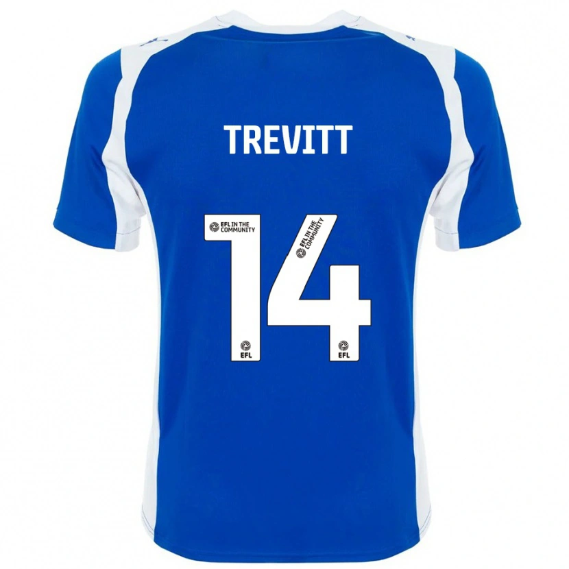 Danxen Herren Ryan Trevitt #14 Blau Weiß Heimtrikot Trikot 2025/26 T-Shirt Österreich