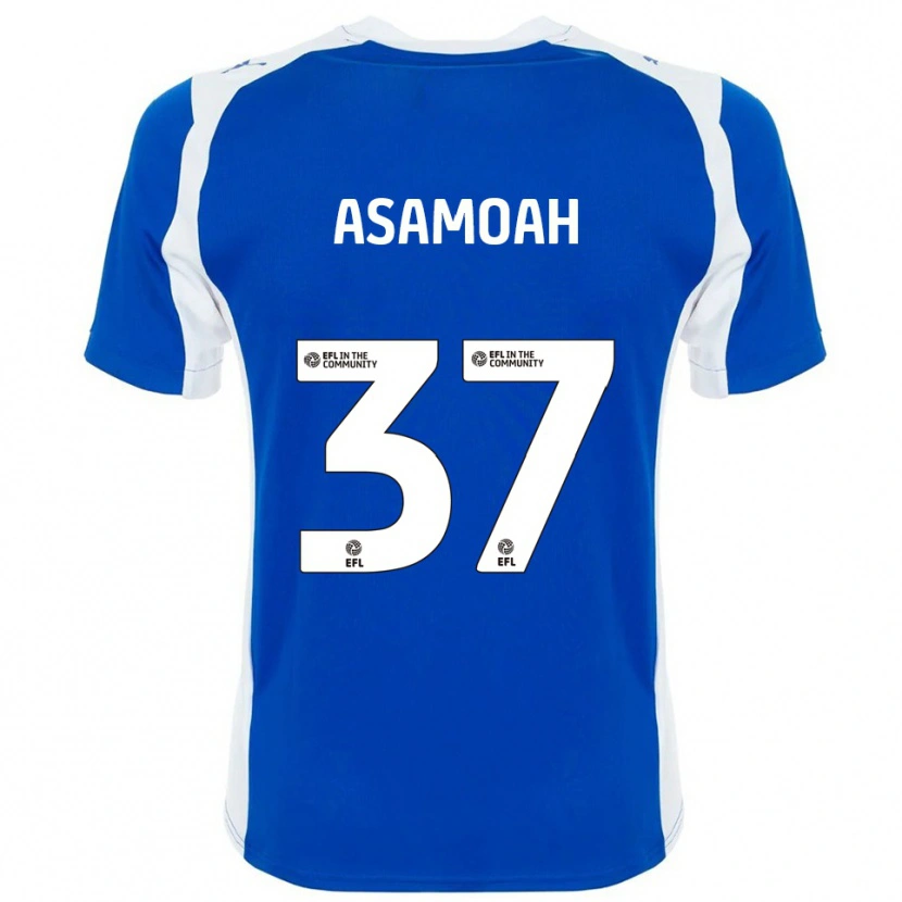 Danxen Herren Maleace Asamoah #37 Blau Weiß Heimtrikot Trikot 2025/26 T-Shirt Österreich