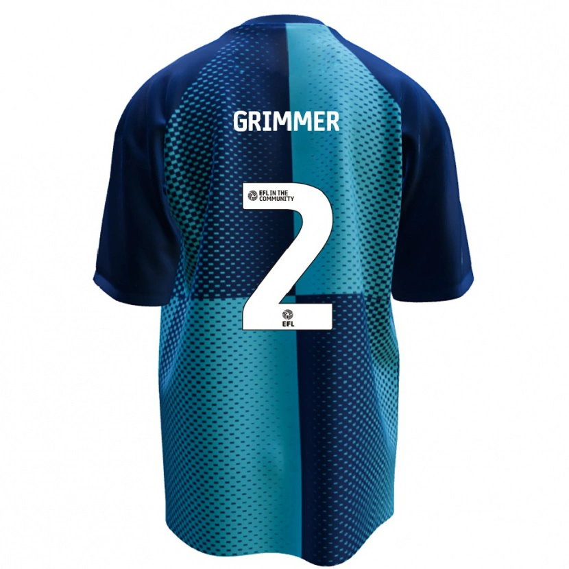 Danxen Herren Jack Grimmer #2 Blau Himmelblau Heimtrikot Trikot 2025/26 T-Shirt Österreich