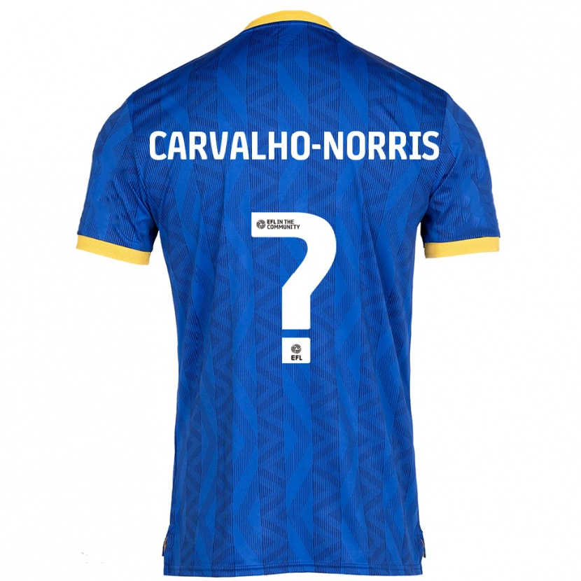 Danxen Herren Tom Carvalho-Norris #0 Marine Gelb Heimtrikot Trikot 2025/26 T-Shirt Österreich