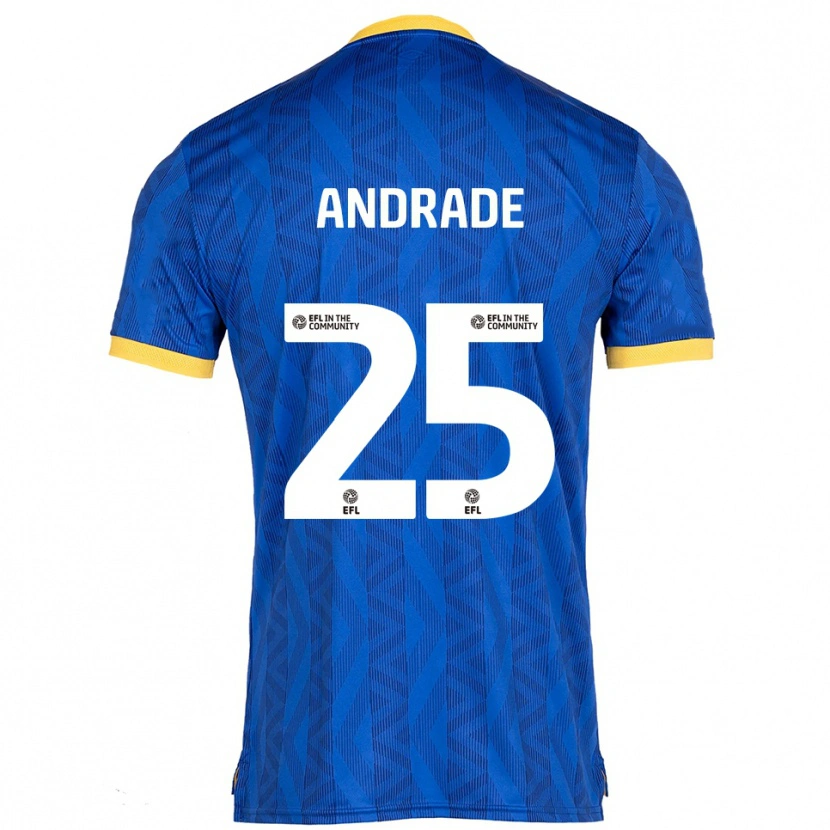 Danxen Herren Maria Andrade #25 Marine Gelb Heimtrikot Trikot 2025/26 T-Shirt Österreich