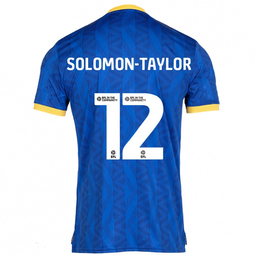 Danxen Herren Kau'inohea Solomon-Taylor #12 Marine Gelb Heimtrikot Trikot 2025/26 T-Shirt Österreich