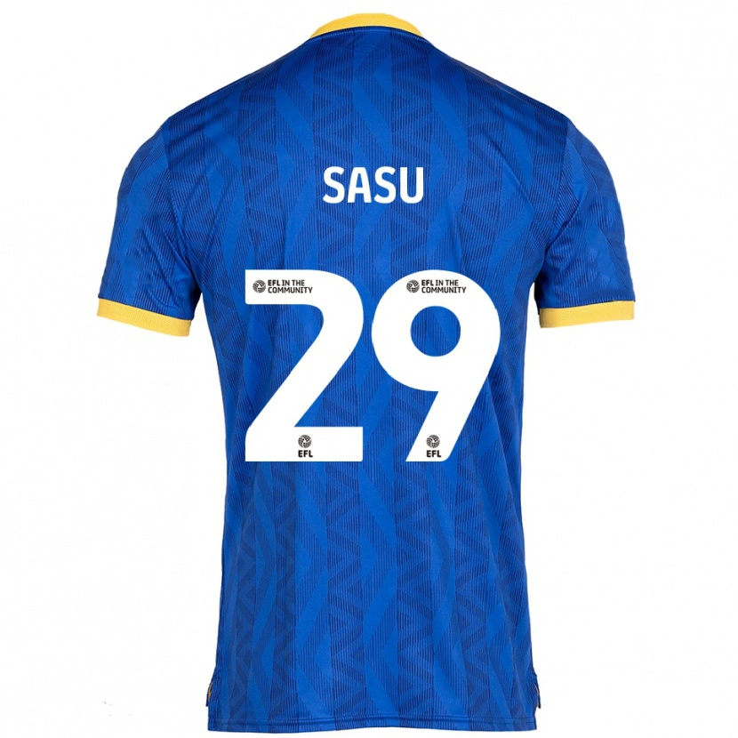 Danxen Herren Aron Sasu #29 Marine Gelb Heimtrikot Trikot 2025/26 T-Shirt Österreich