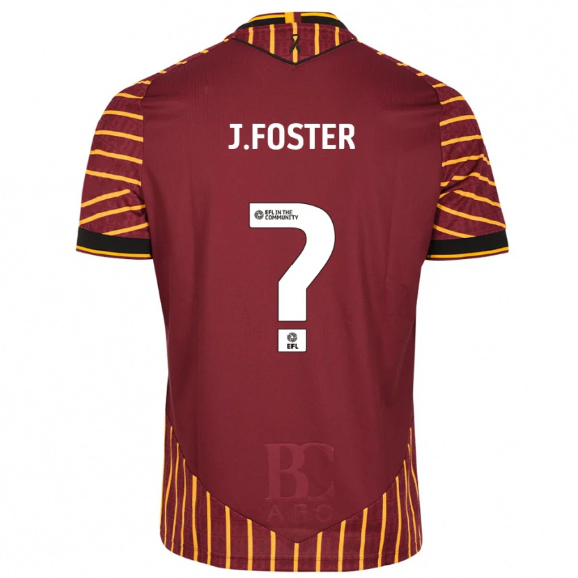 Danxen Herren Jade Foster #0 Orange Burgunderrot Heimtrikot Trikot 2025/26 T-Shirt Österreich