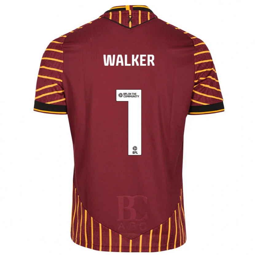 Danxen Herren Sam Walker #1 Orange Burgunderrot Heimtrikot Trikot 2025/26 T-Shirt Österreich