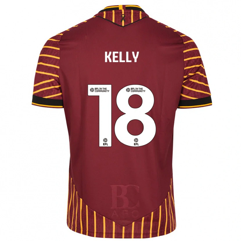 Danxen Herren Ciaran Kelly #18 Orange Burgunderrot Heimtrikot Trikot 2025/26 T-Shirt Österreich