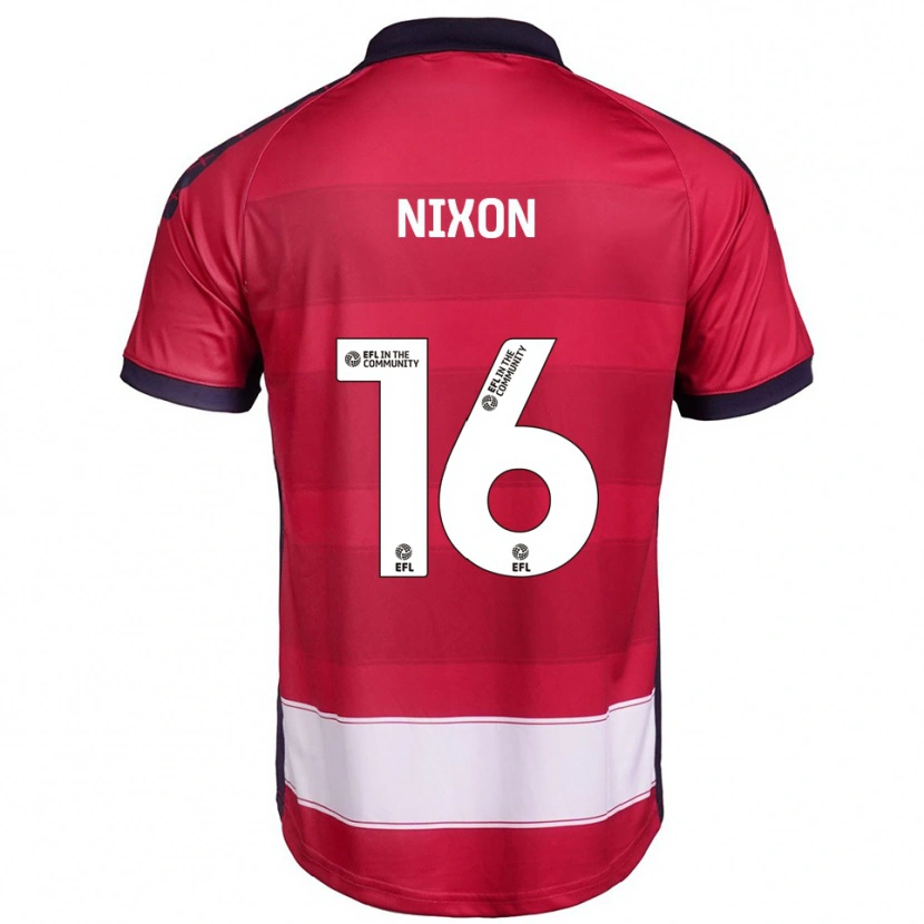 Danxen Herren Tom Nixon #16 Rot Weiß Heimtrikot Trikot 2025/26 T-Shirt Österreich