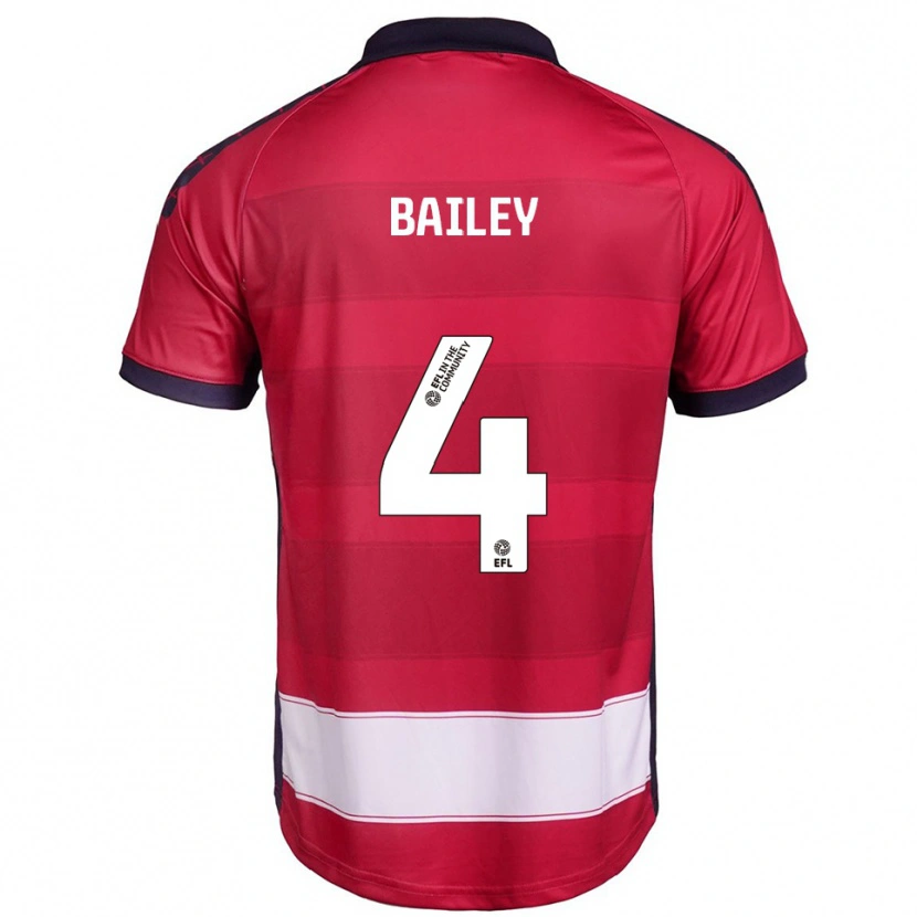 Danxen Herren Owen Bailey #4 Rot Weiß Heimtrikot Trikot 2025/26 T-Shirt Österreich