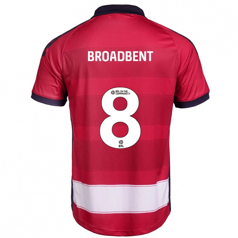 Danxen Herren George Broadbent #8 Rot Weiß Heimtrikot Trikot 2025/26 T-Shirt Österreich