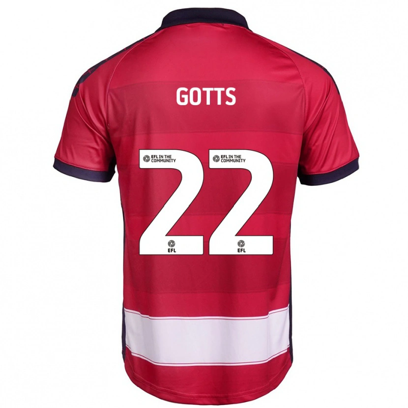 Danxen Herren Robbie Gotts #22 Rot Weiß Heimtrikot Trikot 2025/26 T-Shirt Österreich