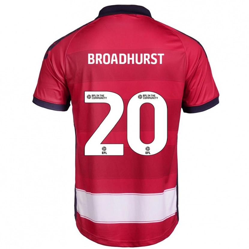 Danxen Herren Lilli-Mae Broadhurst #20 Rot Weiß Heimtrikot Trikot 2025/26 T-Shirt Österreich