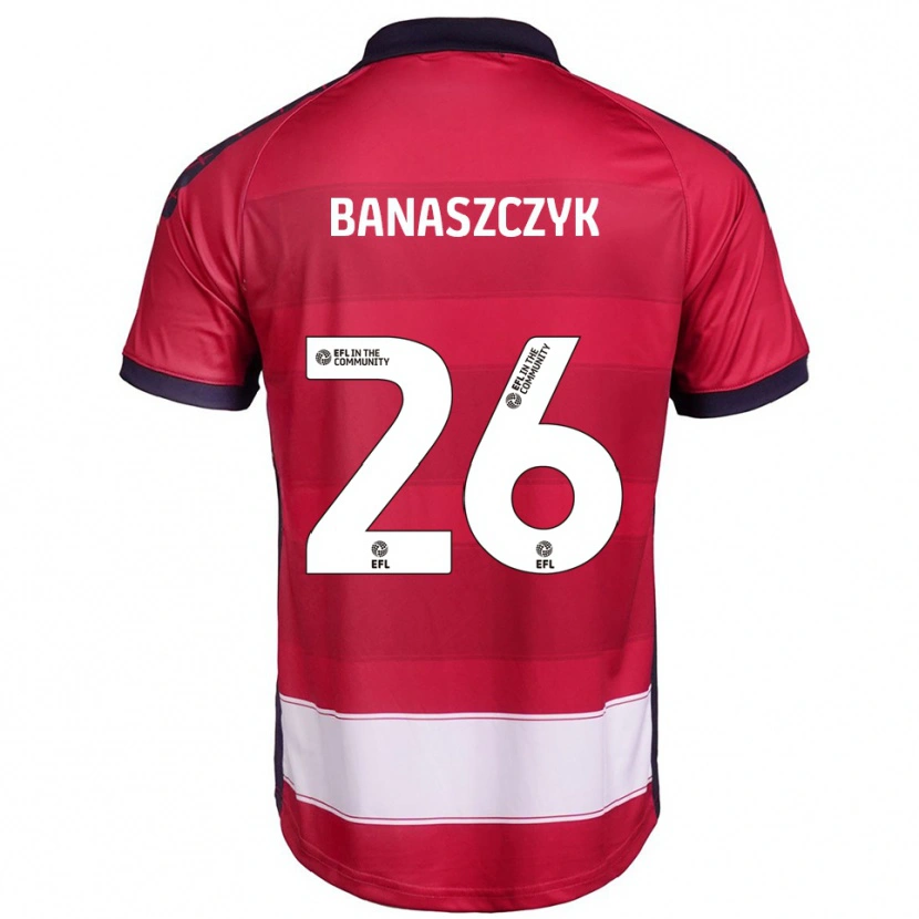 Danxen Herren Natalie Banaszczyk #26 Rot Weiß Heimtrikot Trikot 2025/26 T-Shirt Österreich