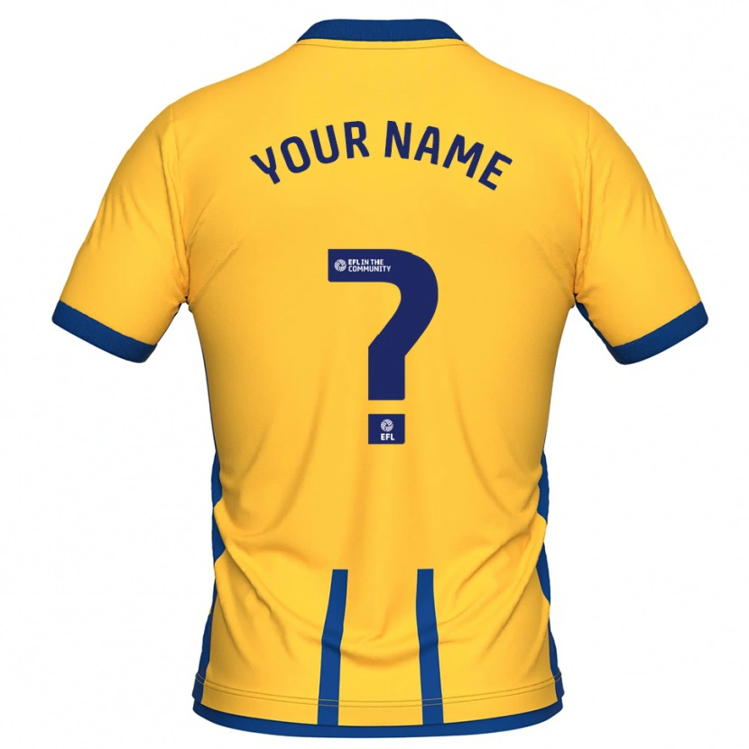 Danxen Herren Ihren Namen #0 Gelb Blau Heimtrikot Trikot 2025/26 T-Shirt Österreich