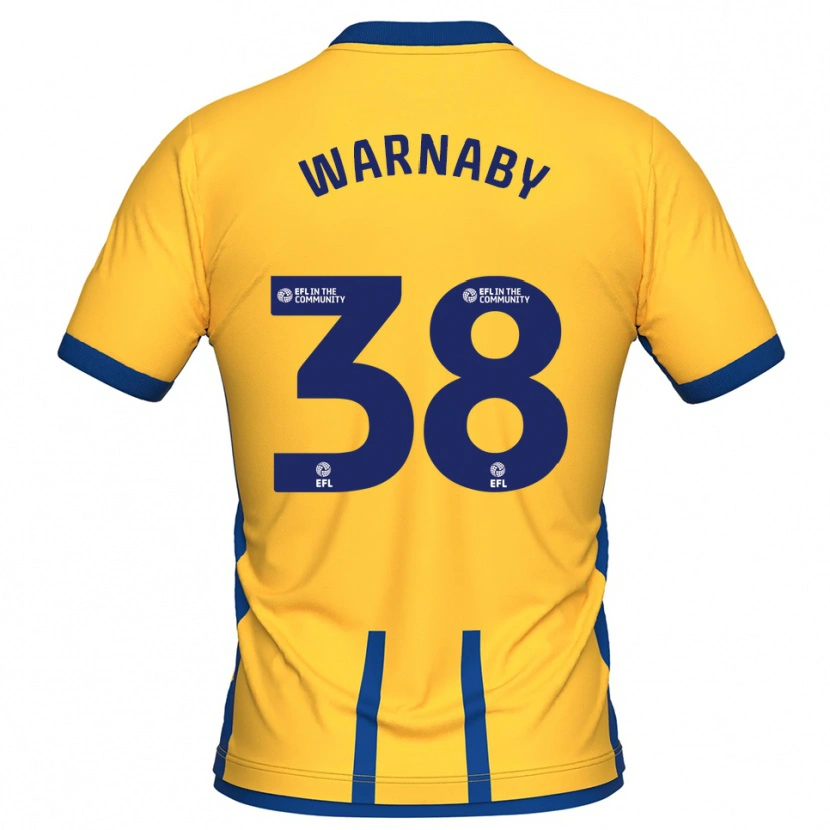 Danxen Herren Lewis Warnaby #38 Gelb Blau Heimtrikot Trikot 2025/26 T-Shirt Österreich