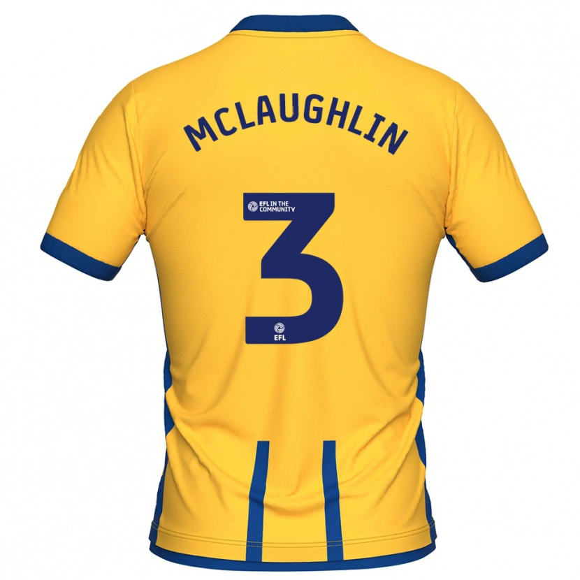 Danxen Herren Stephen Mclaughlin #3 Gelb Blau Heimtrikot Trikot 2025/26 T-Shirt Österreich