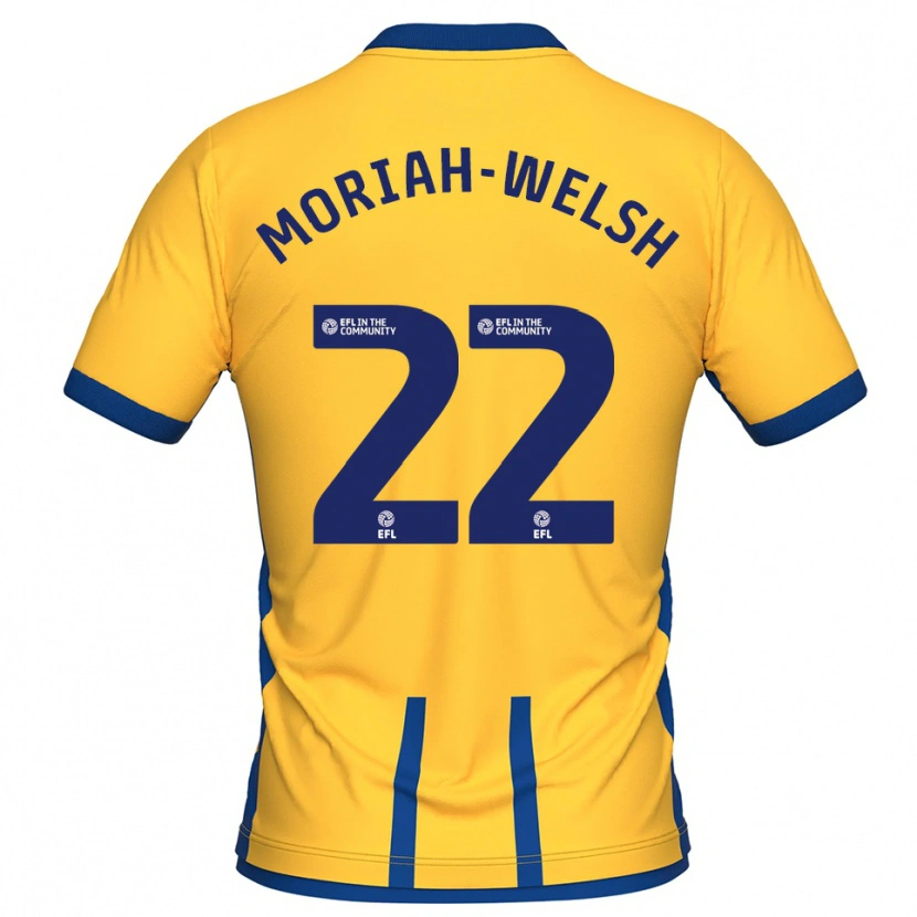 Danxen Herren Nathan Moriah-Welsh #22 Gelb Blau Heimtrikot Trikot 2025/26 T-Shirt Österreich