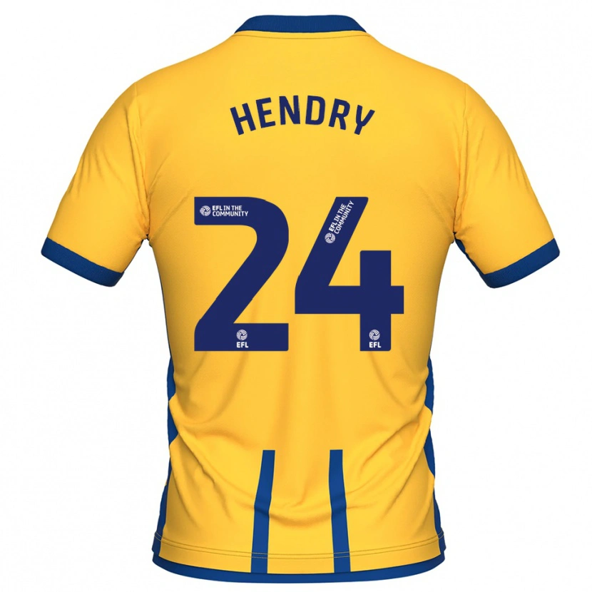Danxen Herren Regan Hendry #24 Gelb Blau Heimtrikot Trikot 2025/26 T-Shirt Österreich