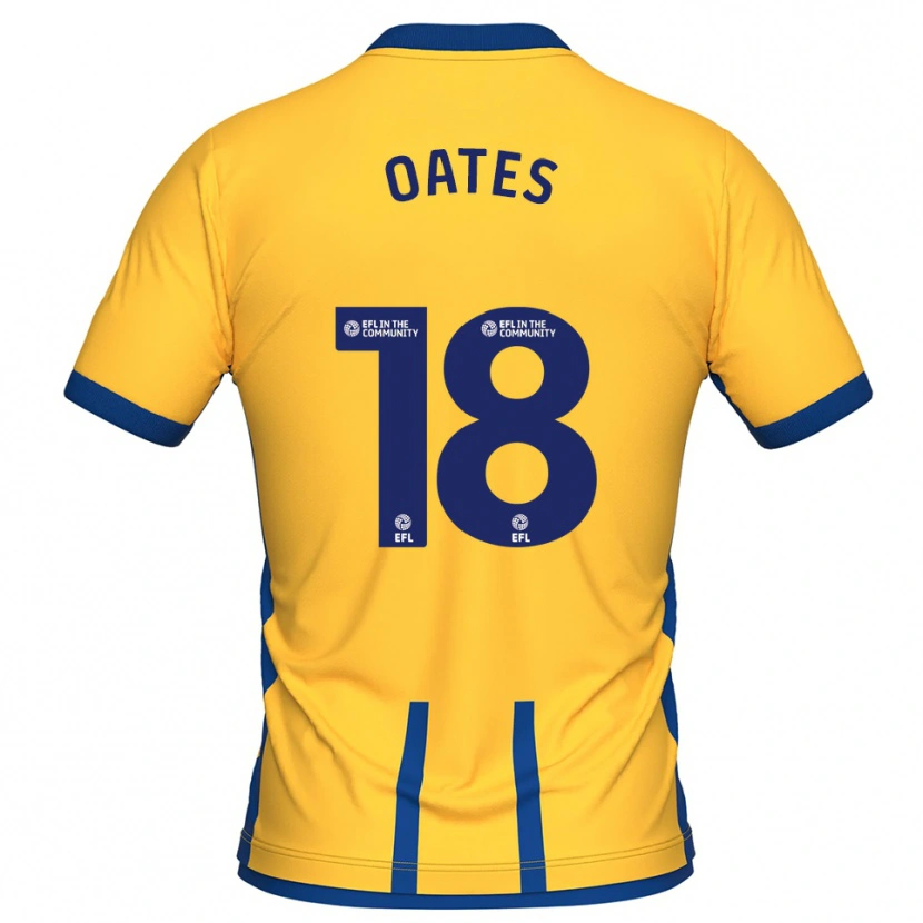 Danxen Herren Rhys Oates #18 Gelb Blau Heimtrikot Trikot 2025/26 T-Shirt Österreich