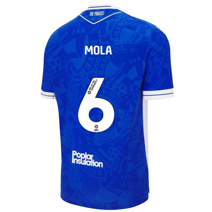 Danxen Herren Clinton Mola #6 Blau Weiß Heimtrikot Trikot 2025/26 T-Shirt Österreich