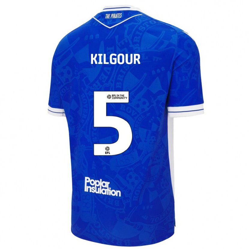 Danxen Herren Alfie Kilgour #5 Blau Weiß Heimtrikot Trikot 2025/26 T-Shirt Österreich