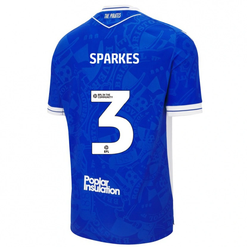 Danxen Herren Jack Sparkes #3 Blau Weiß Heimtrikot Trikot 2025/26 T-Shirt Österreich