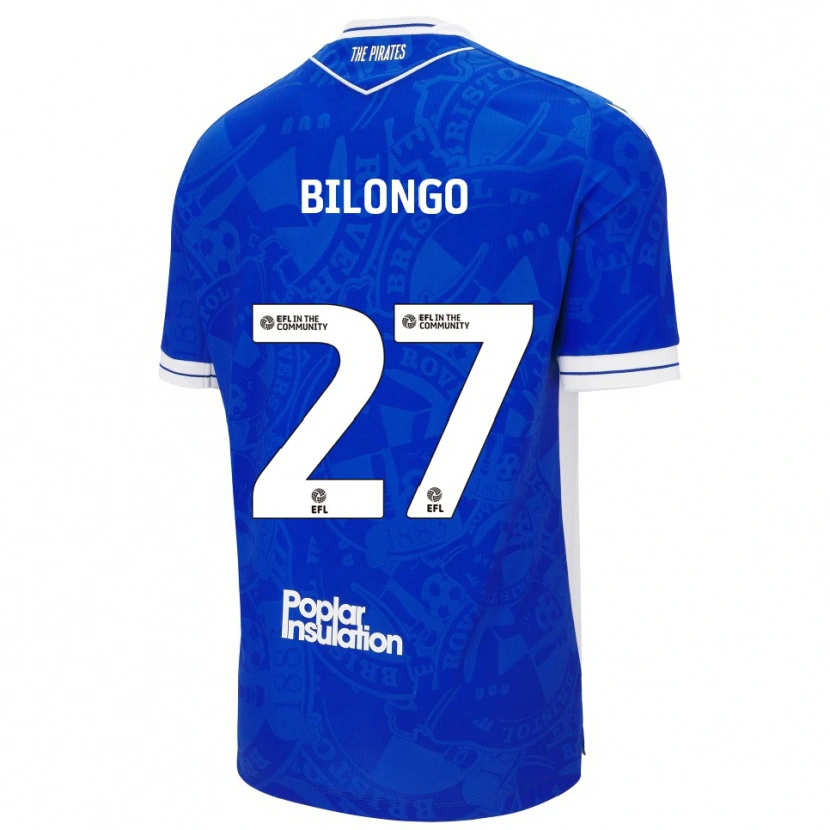 Danxen Herren Bryant Bilongo #27 Blau Weiß Heimtrikot Trikot 2025/26 T-Shirt Österreich
