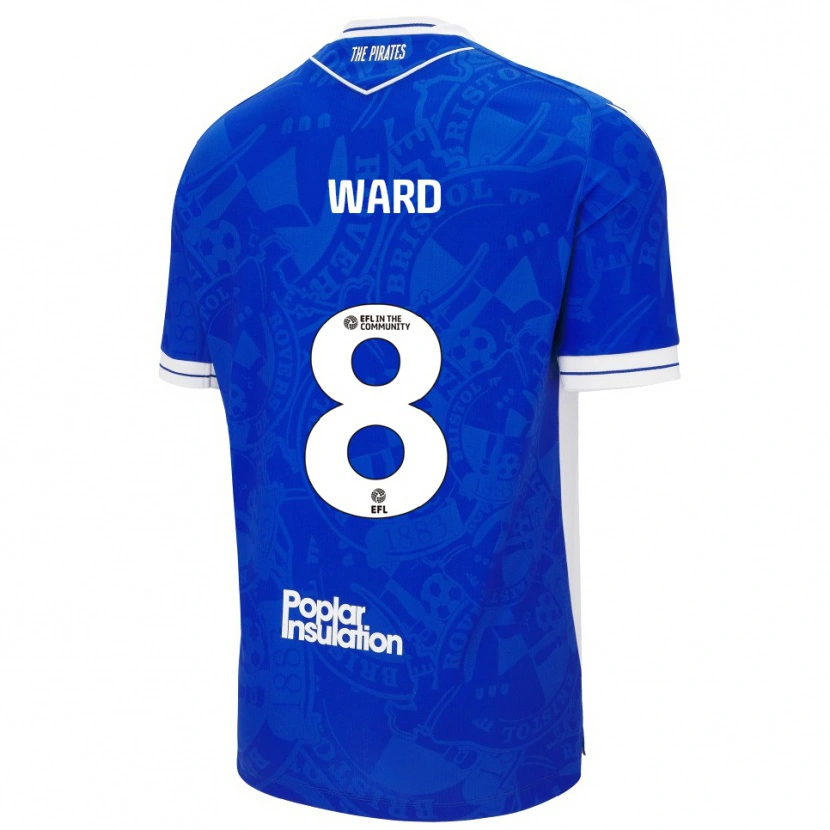 Danxen Herren Grant Ward #8 Blau Weiß Heimtrikot Trikot 2025/26 T-Shirt Österreich
