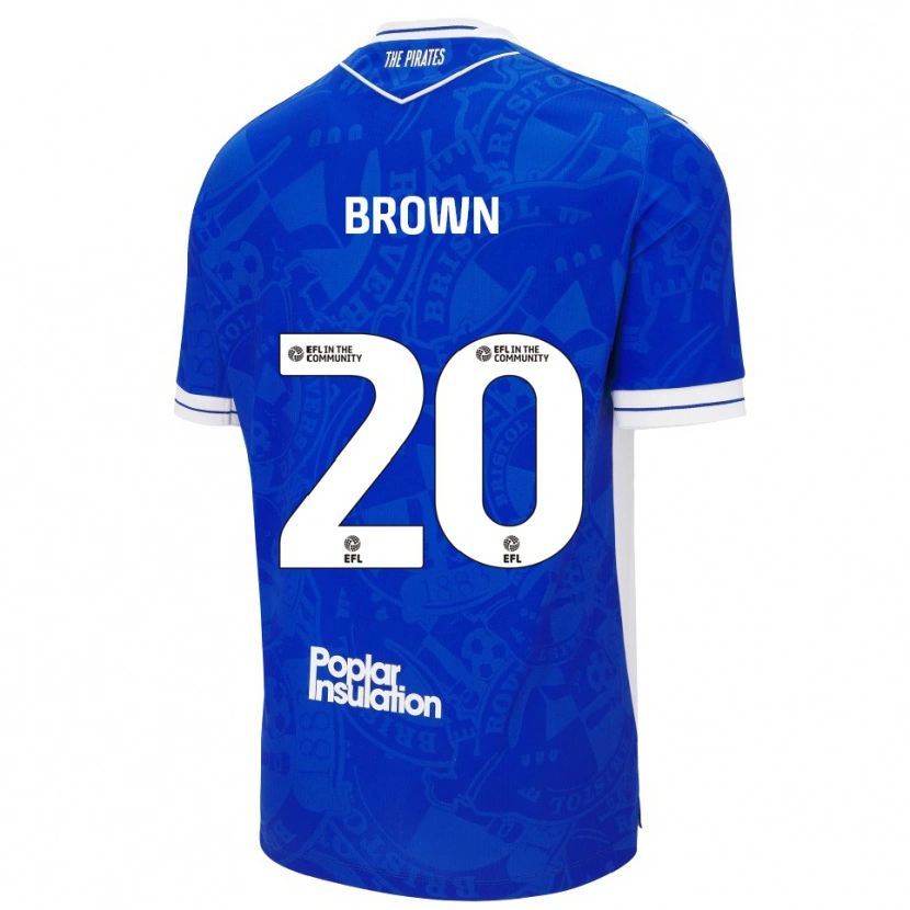 Danxen Herren Jevani Brown #20 Blau Weiß Heimtrikot Trikot 2025/26 T-Shirt Österreich