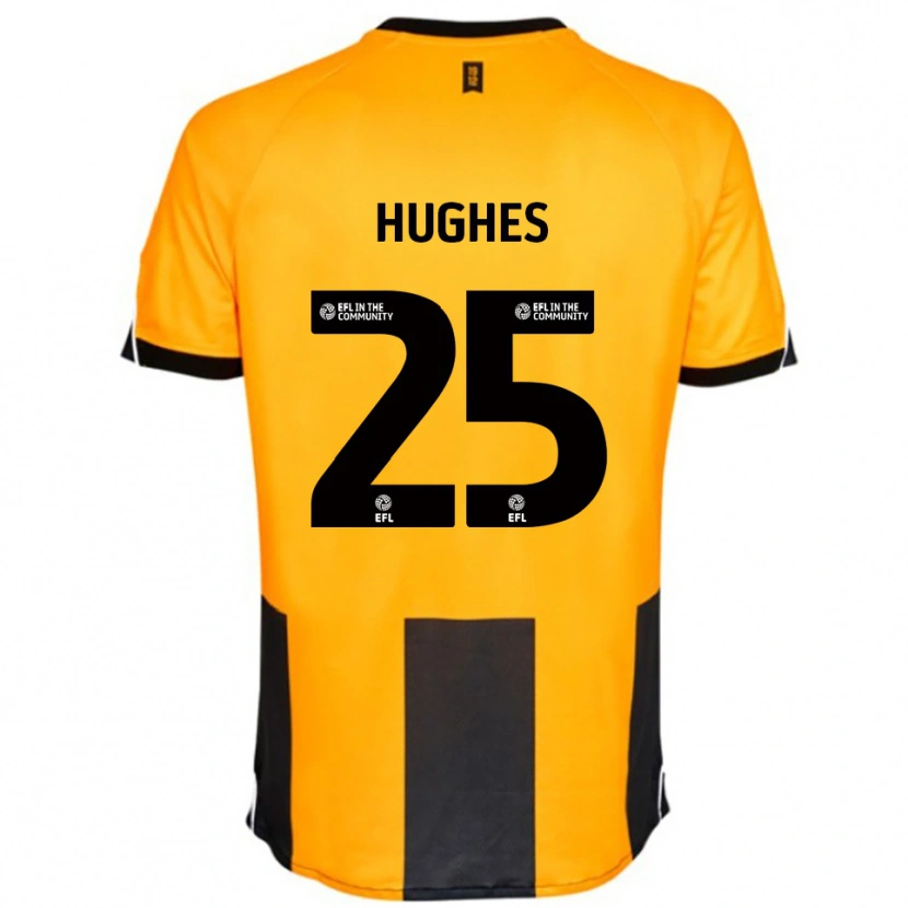 Danxen Herren Ben Hughes #25 Orange Schwarz Heimtrikot Trikot 2025/26 T-Shirt Österreich