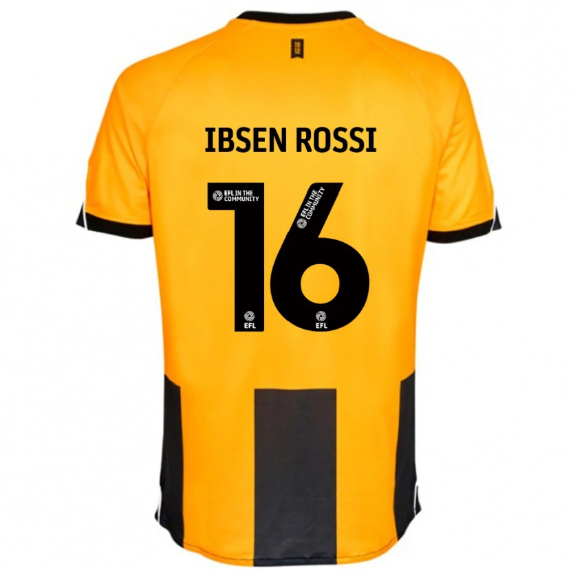 Danxen Herren Zeno Ibsen Rossi #16 Orange Schwarz Heimtrikot Trikot 2025/26 T-Shirt Österreich