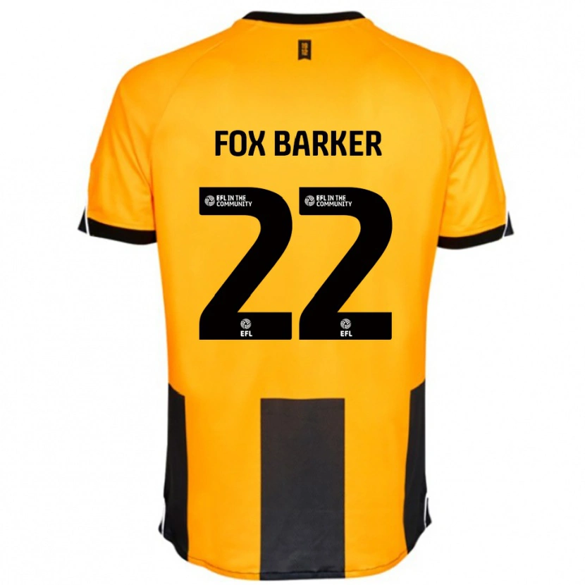 Danxen Herren Mistie Fox-Barker #22 Orange Schwarz Heimtrikot Trikot 2025/26 T-Shirt Österreich