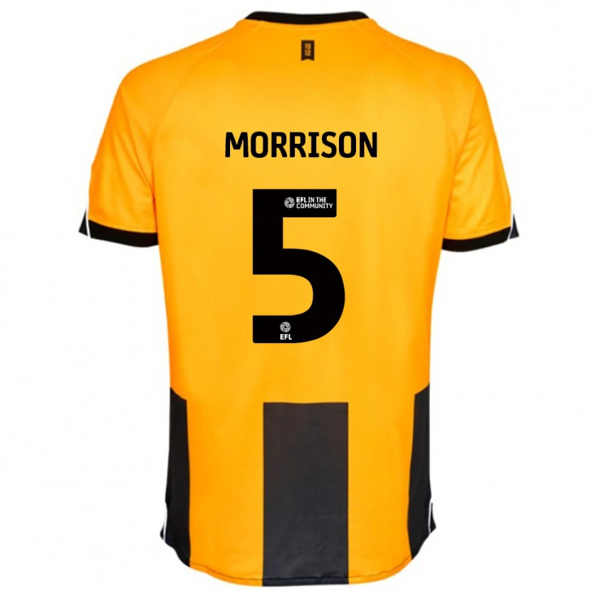 Danxen Herren Michael Morrison #5 Orange Schwarz Heimtrikot Trikot 2025/26 T-Shirt Österreich
