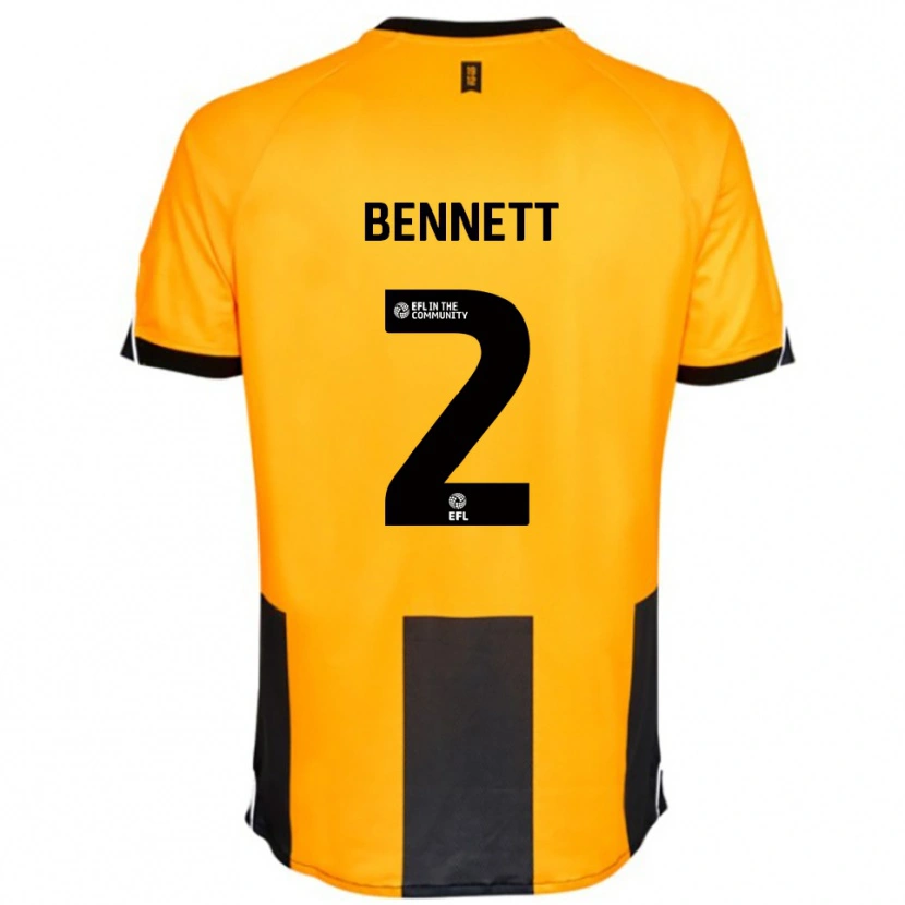 Danxen Herren Liam Bennett #2 Orange Schwarz Heimtrikot Trikot 2025/26 T-Shirt Österreich