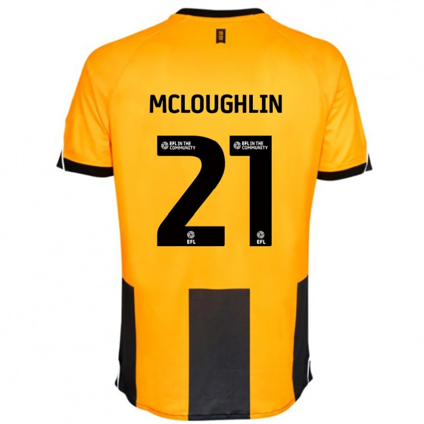 Danxen Herren Shane Mcloughlin #21 Orange Schwarz Heimtrikot Trikot 2025/26 T-Shirt Österreich