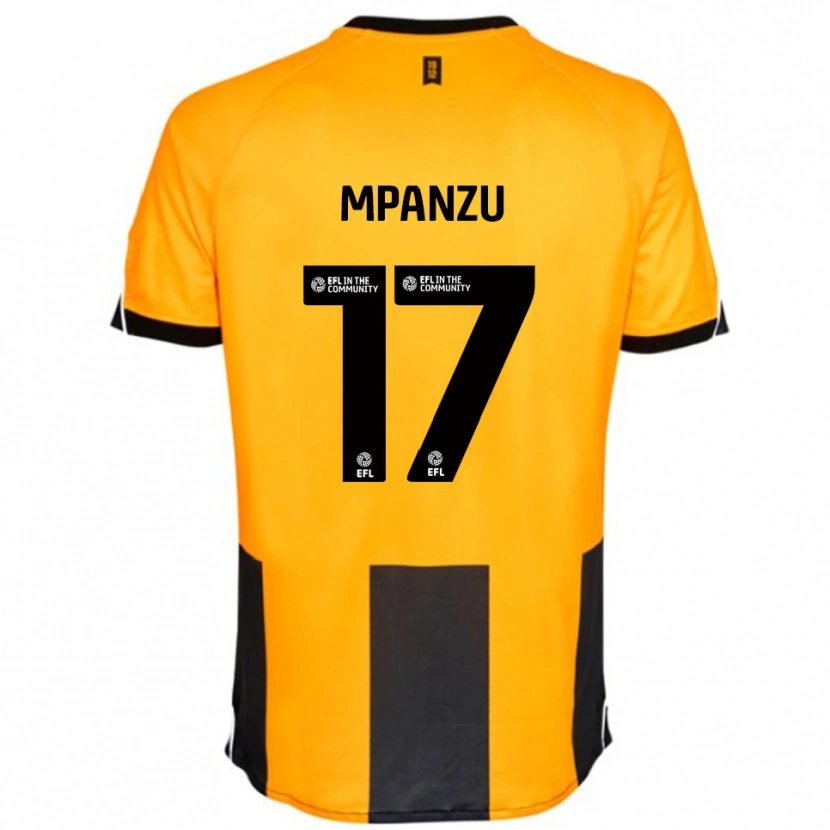 Danxen Herren Pelly Ruddock Mpanzu #17 Orange Schwarz Heimtrikot Trikot 2025/26 T-Shirt Österreich