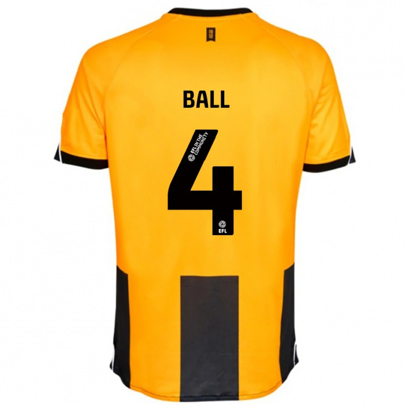 Danxen Herren Dominic Ball #4 Orange Schwarz Heimtrikot Trikot 2025/26 T-Shirt Österreich