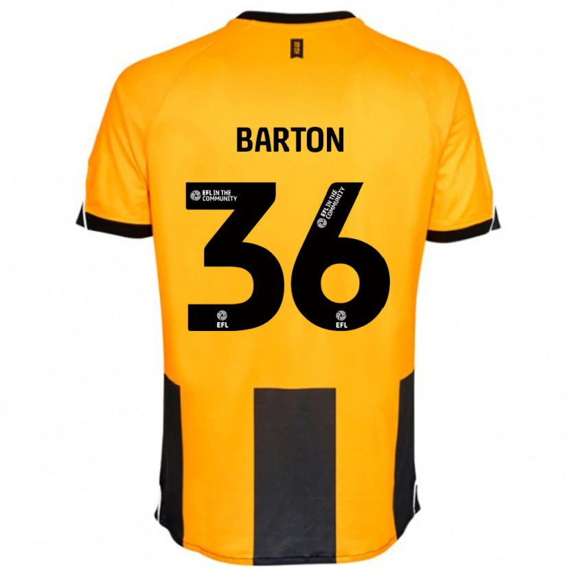 Danxen Herren Dan Barton #36 Orange Schwarz Heimtrikot Trikot 2025/26 T-Shirt Österreich