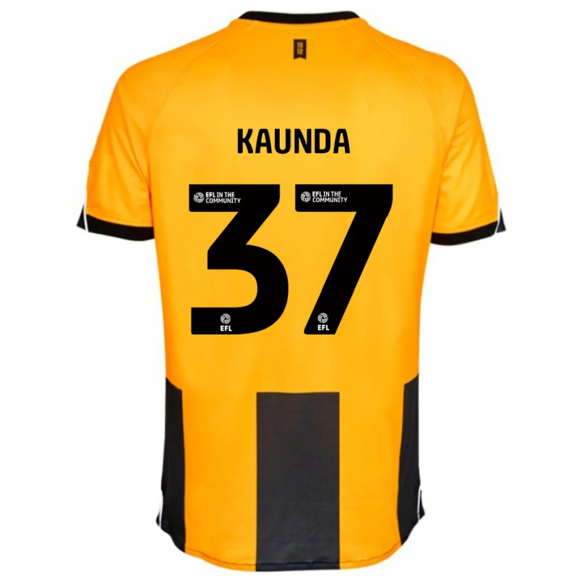 Danxen Herren Amaru Kaunda #37 Orange Schwarz Heimtrikot Trikot 2025/26 T-Shirt Österreich