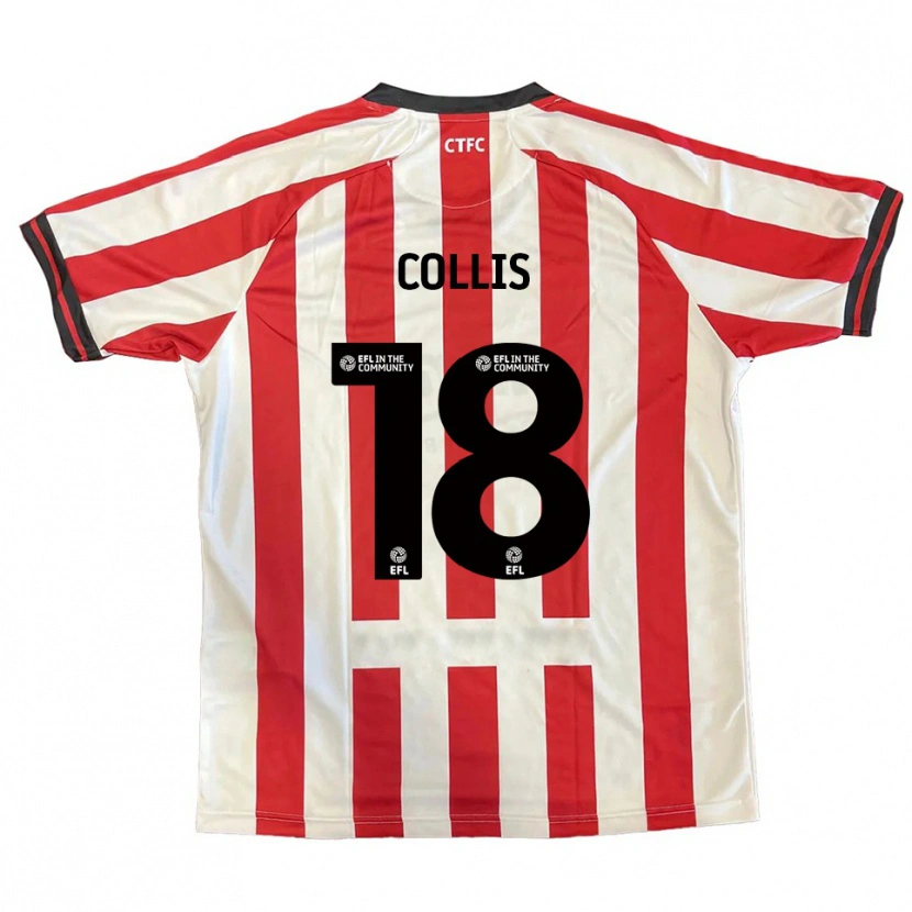 Danxen Herren Maisy Collis #18 Rot Weiß Schwarz Heimtrikot Trikot 2025/26 T-Shirt Österreich