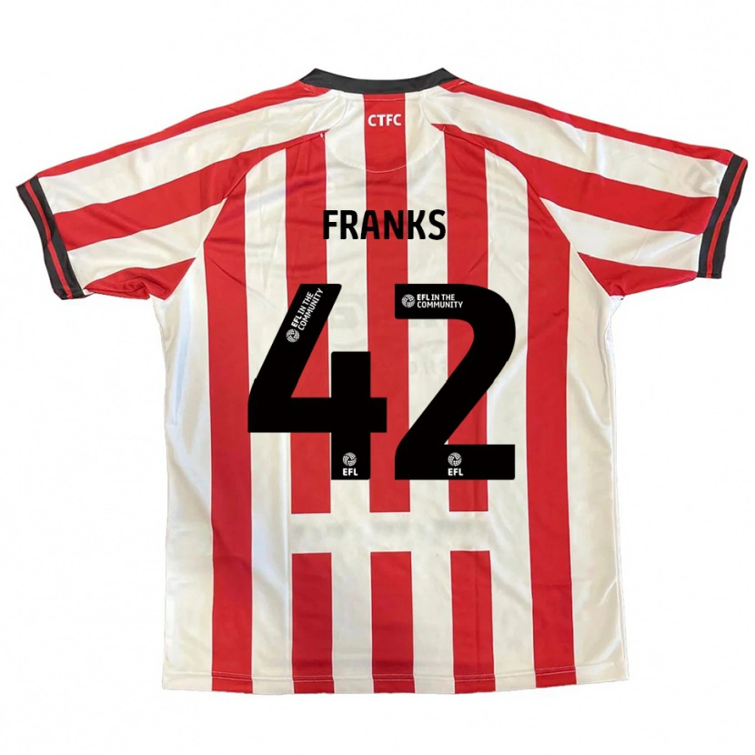 Danxen Herren Jude Franks #42 Rot Weiß Schwarz Heimtrikot Trikot 2025/26 T-Shirt Österreich