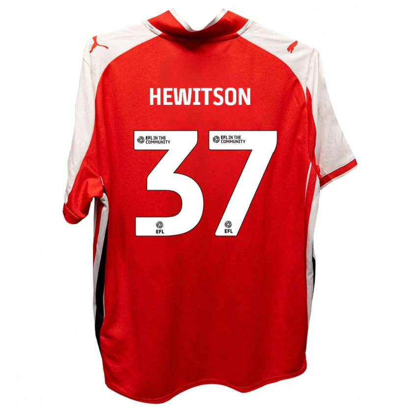 Danxen Herren Luke Hewitson #37 Rot Weiß Heimtrikot Trikot 2025/26 T-Shirt Österreich