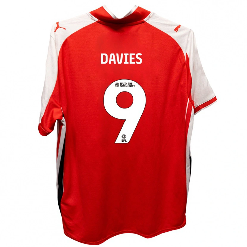 Danxen Herren Will Davies #9 Rot Weiß Heimtrikot Trikot 2025/26 T-Shirt Österreich