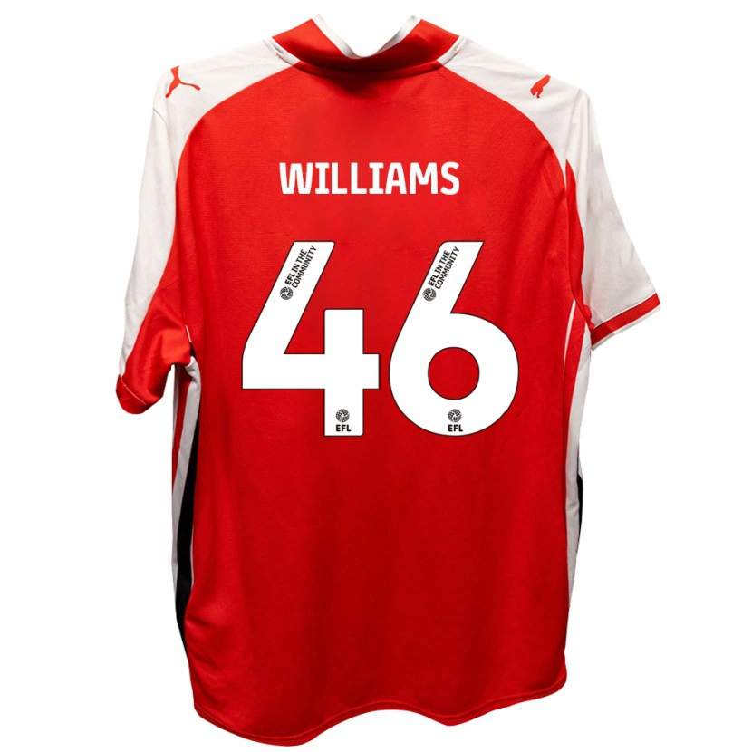 Danxen Herren Theo Williams #46 Rot Weiß Heimtrikot Trikot 2025/26 T-Shirt Österreich
