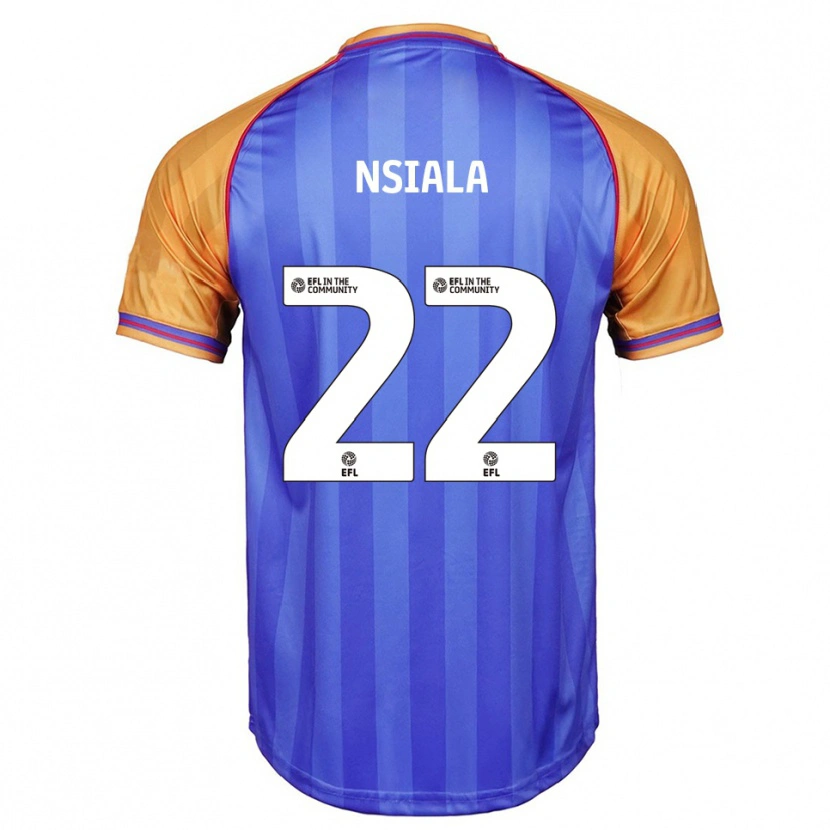 Danxen Herren Toto Nsiala #22 Blau Orange Heimtrikot Trikot 2025/26 T-Shirt Österreich