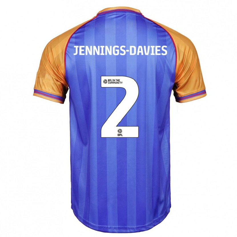 Danxen Herren Emily-Grace Jennings-Davies #2 Blau Orange Heimtrikot Trikot 2025/26 T-Shirt Österreich
