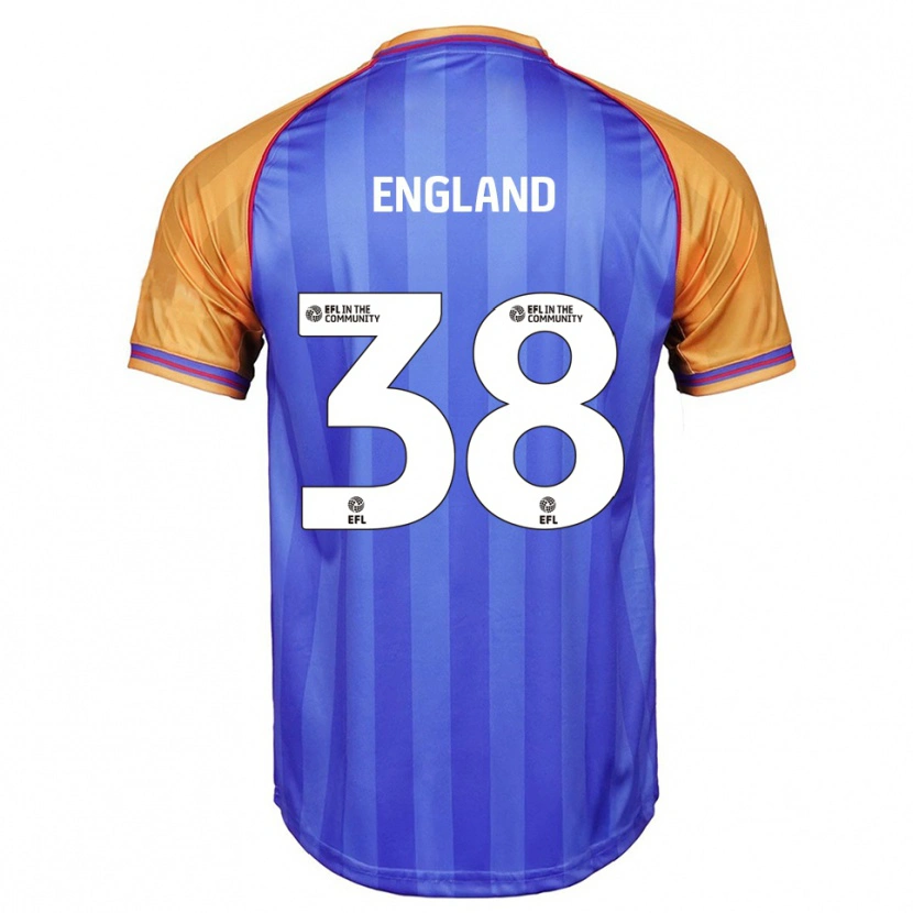 Danxen Herren Isaac England #38 Blau Orange Heimtrikot Trikot 2025/26 T-Shirt Österreich