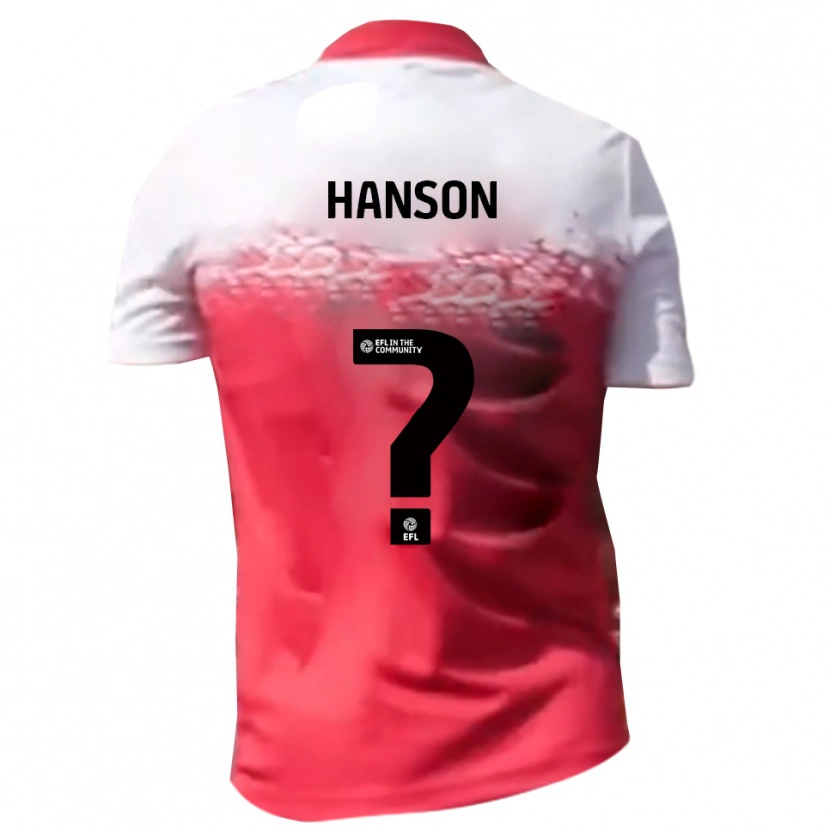 Danxen Herren Jacob Hanson #0 Rot Weiß Heimtrikot Trikot 2025/26 T-Shirt Österreich