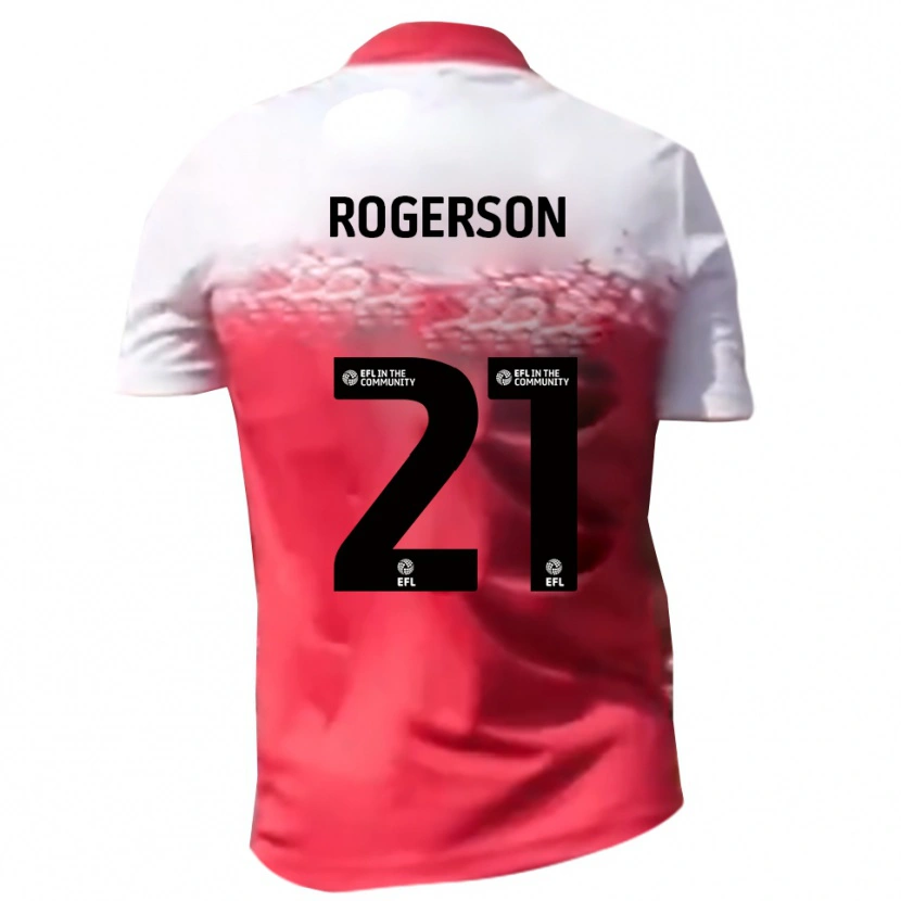 Danxen Herren James Rogerson #21 Rot Weiß Heimtrikot Trikot 2025/26 T-Shirt Österreich